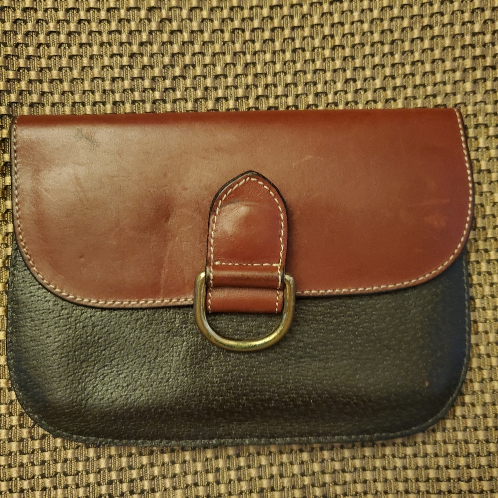 Joan & David vintage leather belt wallet